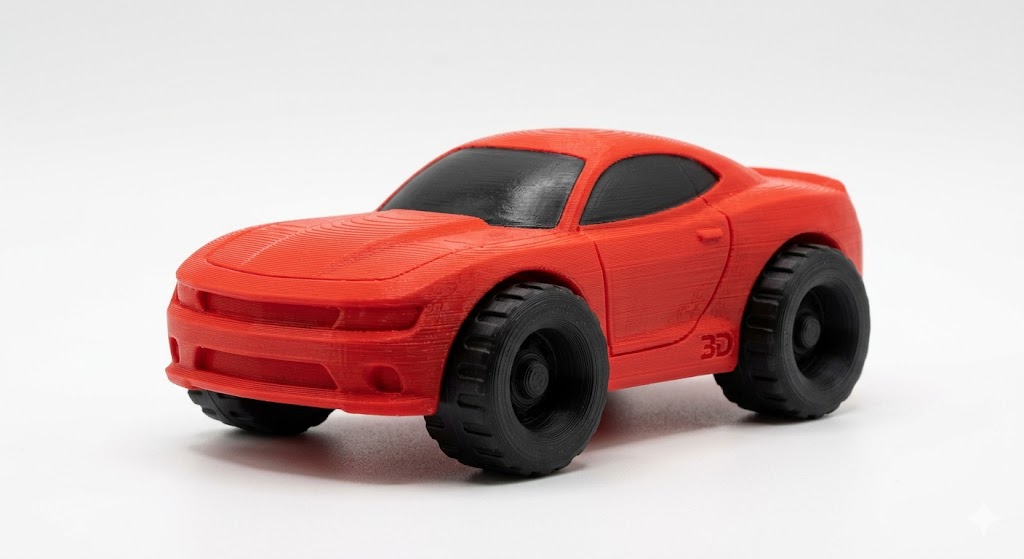 Race Car in Racing Red